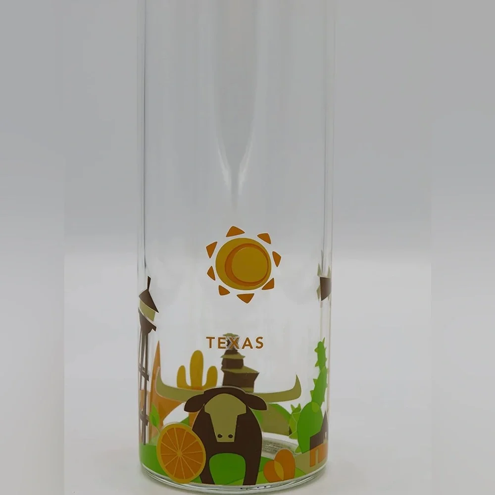 Starbucks You Are Here Texas Glass Water Bottle